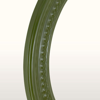 Beaded Circular Mirror | Green in Homewares from Oriana B. www.orianab.com