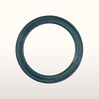 Beaded Circular Mirror | Teal in Homewares from Oriana B. www.orianab.com