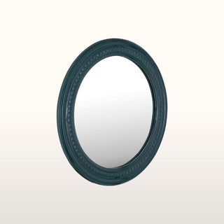 Beaded Circular Mirror | Teal in Homewares from Oriana B. www.orianab.com