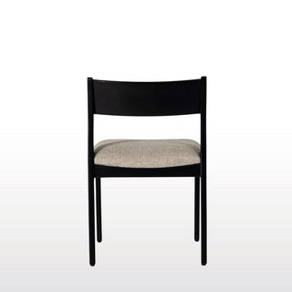 Black Dining Chair | Natural Linen in Furniture from Oriana B. www.orianab.com