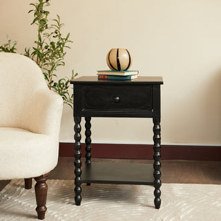 Black Side Table | Bobbin in Furniture from Oriana B. www.orianab.com