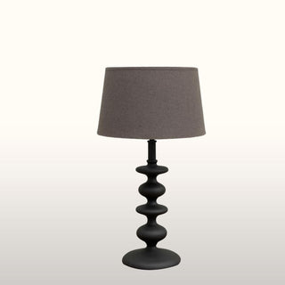 Black Table Lamp with Charcoal Shade in Lighting from Oriana B. www.orianab.com