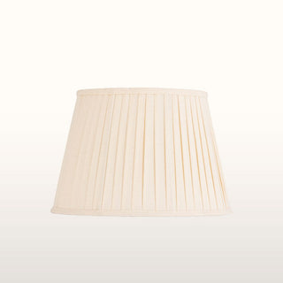 Blue Enamel Table Lamp | Neutral Pleated Shade in Lighting from Oriana B. www.orianab.com