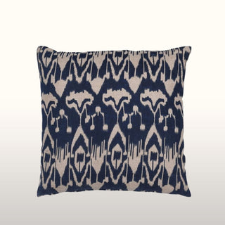 Blue IKAT Cushion | 45x45 in Homewares from Oriana B. www.orianab.com