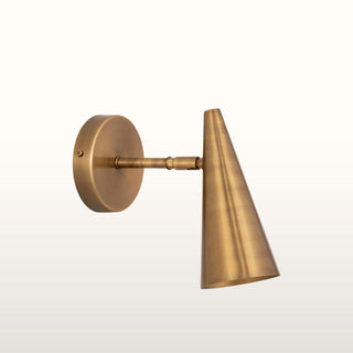 Brass Cone Wall Light in Lighting from Oriana B. www.orianab.com