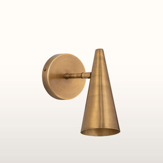 Brass Cone Wall Light in Lighting from Oriana B. www.orianab.com