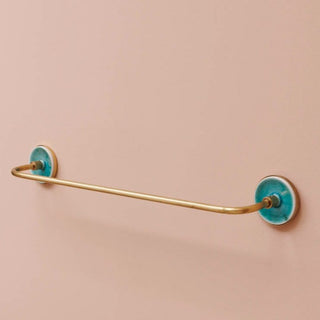 Ceramic Brass Towel Holder in Homewares from Oriana B. www.orianab.com