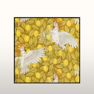 Cockatoos | Black Frame | 61x61 in Homewares from Oriana B. www.orianab.com