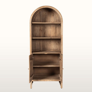 Curved Bookcase with Cabinet in Furniture from Oriana B. www.orianab.com