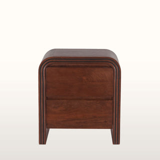 Curved Wood Bedside Table with Drawers in Furniture from Oriana B. www.orianab.com