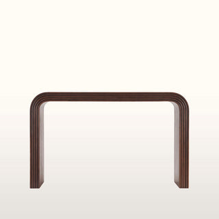 Curved Wood Console Table in Furniture from Oriana B. www.orianab.com