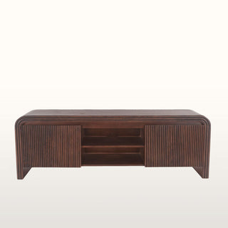 Curved Wood TV Cabinet in Furniture from Oriana B. www.orianab.com