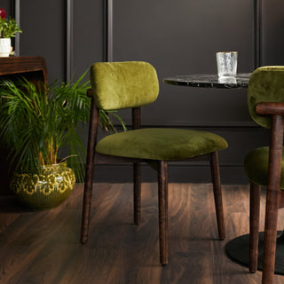 Dining Chair | Green Velvet in Furniture from Oriana B. www.orianab.com