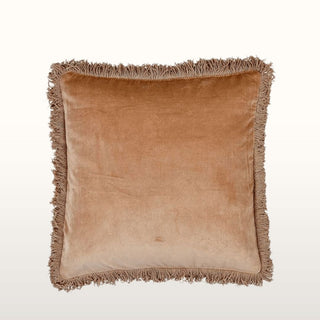 Fringed cushion cover, TAN, 45x45 cm in Homewares from Oriana B. www.orianab.com