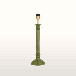 Green Enamel Table Lamp | Green Pleated Shade in Lighting from Oriana B. www.orianab.com