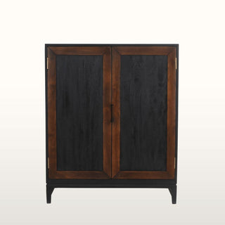 Inlay Bar Cabinet | Black & Wood in Furniture from Oriana B. www.orianab.com