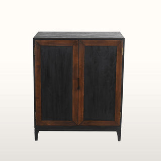 Inlay Bar Cabinet | Black & Wood in Furniture from Oriana B. www.orianab.com