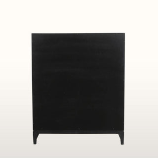 Inlay Bar Cabinet | Black & Wood in Furniture from Oriana B. www.orianab.com