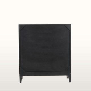 Inlay Sliding Door Cabinet | Black & Wood in Furniture from Oriana B. www.orianab.com