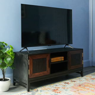 Inlay TV Cabinet | Black & Wood in Furniture from Oriana B. www.orianab.com