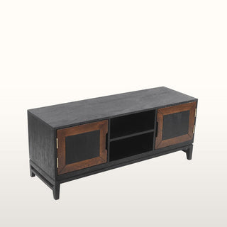 Inlay TV Cabinet | Black & Wood in Furniture from Oriana B. www.orianab.com