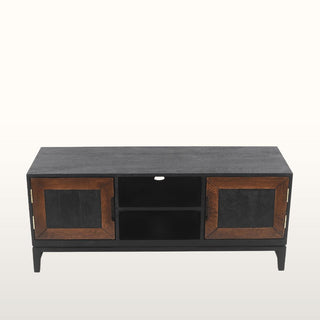 Inlay TV Cabinet | Black & Wood in Furniture from Oriana B. www.orianab.com