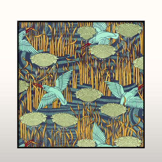 Kingfisher | Black Frame | 61x61 in Homewares from Oriana B. www.orianab.com