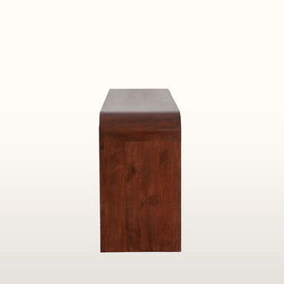 Large Curved Dark Wood Sideboard in Furniture from Oriana B. www.orianab.com