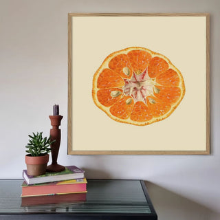 Mandarin | Oak Frame | 61x61 in Homewares from Oriana B. www.orianab.com