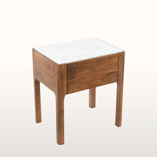 Marble Topped Side Table with Drawer in Furniture from Oriana B. www.orianab.com