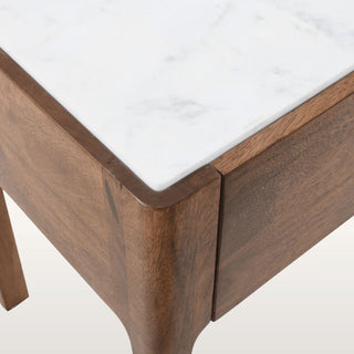 Marble Topped Side Table with Drawer in Furniture from Oriana B. www.orianab.com