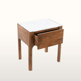 Marble Topped Side Table with Drawer in Furniture from Oriana B. www.orianab.com