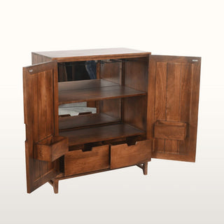 Marquetry Bar Cabinet | Wood in Furniture from Oriana B. www.orianab.com