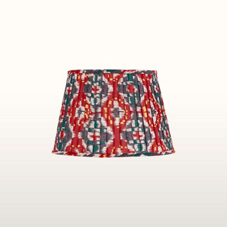 Medium Pleated Empire Shade | Red & Blue in Lighting from Oriana B. www.orianab.com