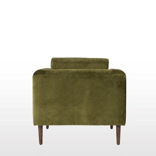 Mid Century Inspired Armchair | Green Velvet in Furniture from Oriana B. www.orianab.com