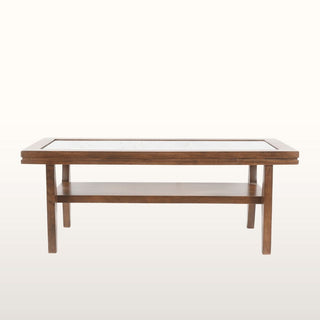 Rectangular Glass Coffee Table | Wood in Furniture from Oriana B. www.orianab.com