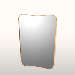 Shaped Rectangle Gold Frame Mirror in Homewares from Oriana B. www.orianab.com