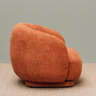 Terracotta swivelling armchair Moeraki in Furniture from Oriana B. www.orianab.com