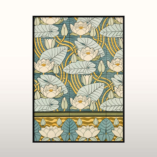 Water Lilies Print | Black Frame | 70x50 in Homewares from Oriana B. www.orianab.com