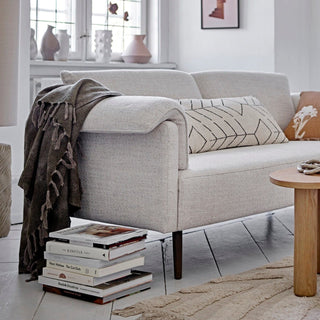 White Foldover Arm Sofa in Furniture from Oriana B. www.orianab.com