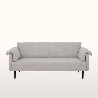 White Foldover Arm Sofa in Furniture from Oriana B. www.orianab.com