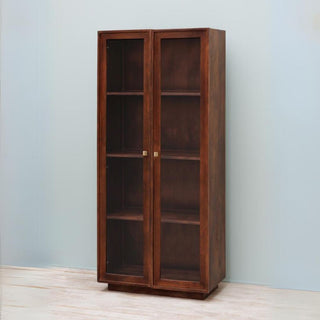 Wood Glass Door Tall Cabinet in Furniture from Oriana B. www.orianab.com