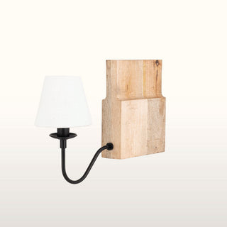 Wooden Bookshelf Lamp with White Shade in Lighting from Oriana B. www.orianab.com