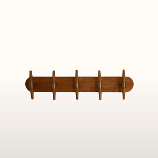 Wooden Coat Rack | 5 Hooks in Homewares from Oriana B. www.orianab.com