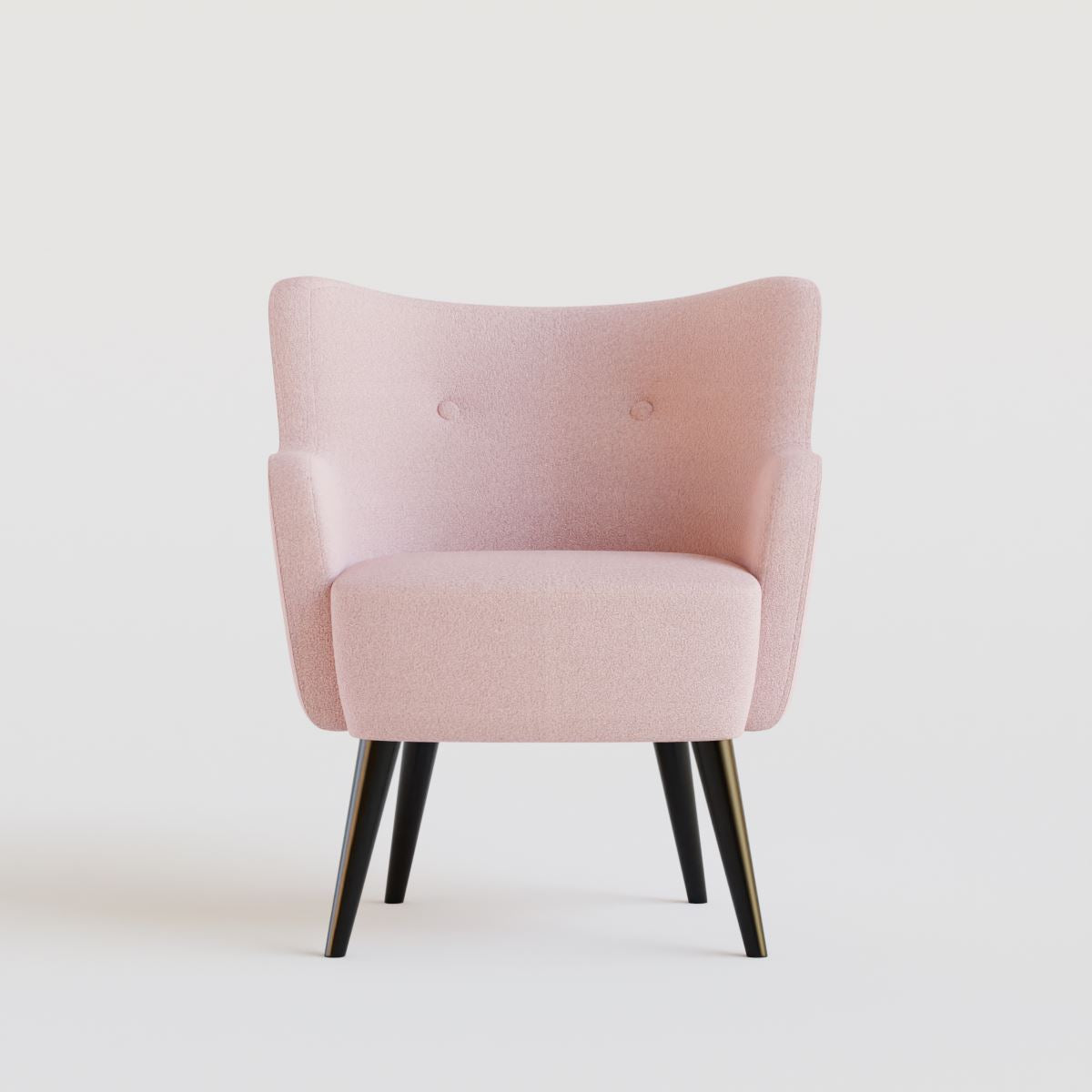 Fireside Chair Boucle Pink Oriana B