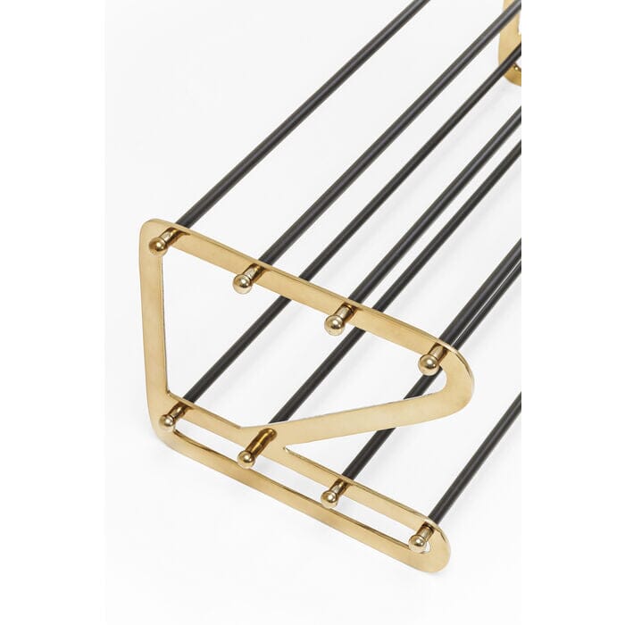 Black and Gold Shoe Rack Oriana B