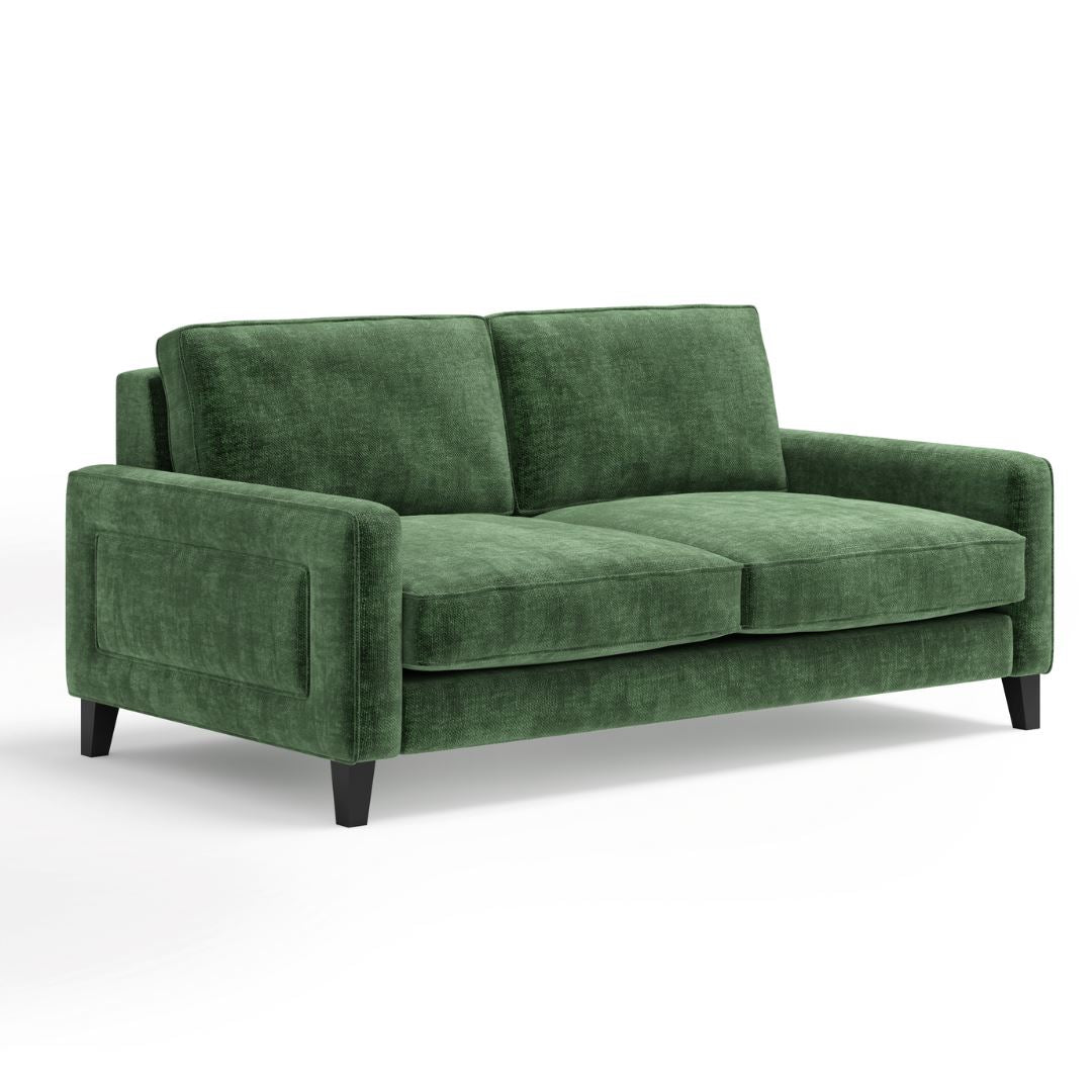 Green velvet shop sofa argos