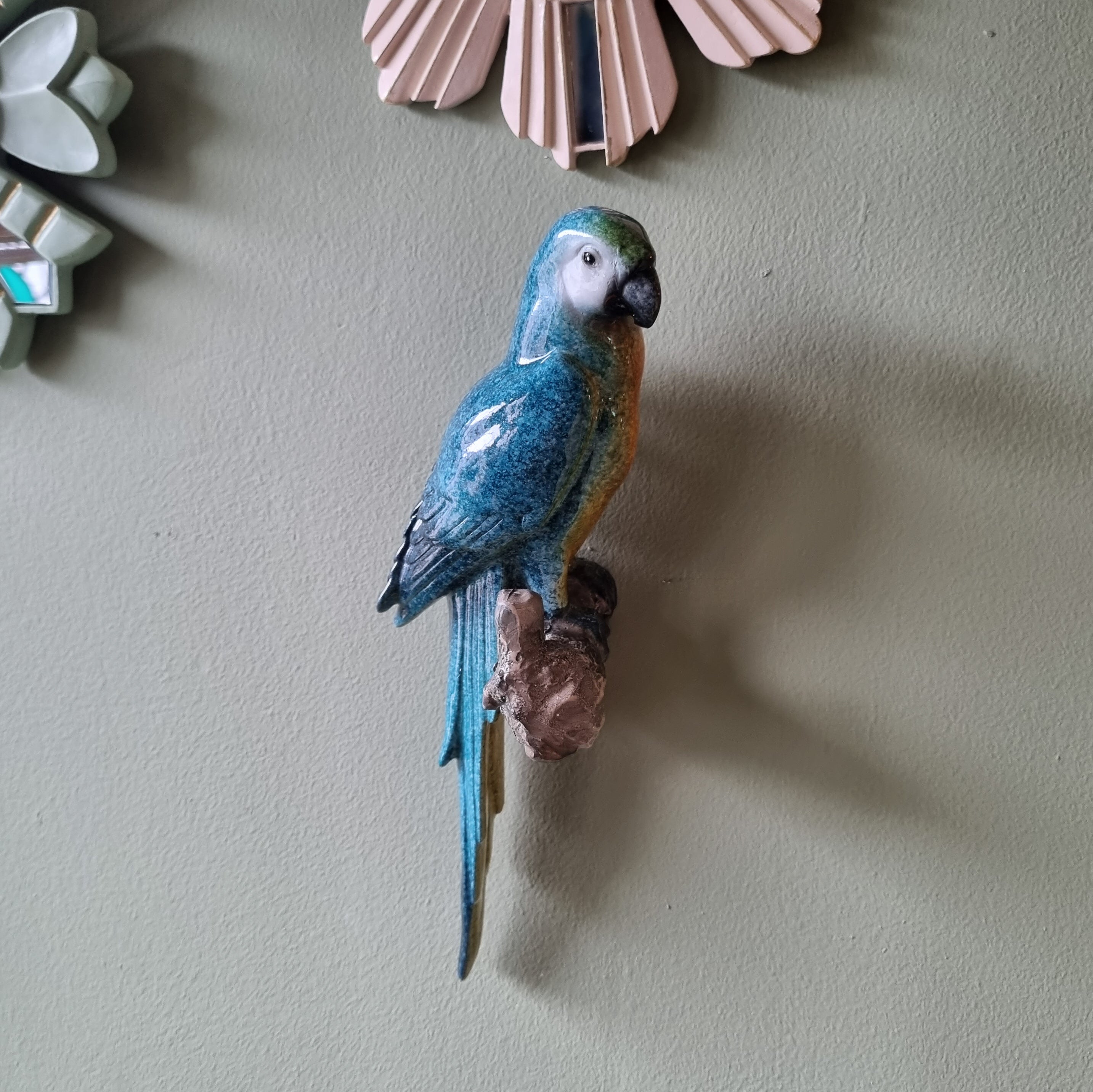 Wall Parrot Perched on a Branch